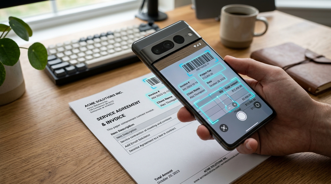 On-Device ML Kit OCR and Barcode Scanning